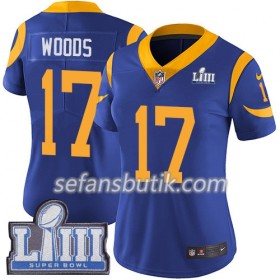 Los Angeles Rams Tröjor Robert Woods 17 Nike Royal 2019 Super Bowl LIII - Dame